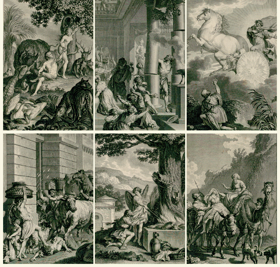 Bible de Sacy - Old French Illustrated Holy Bible vol 1-5 - Port