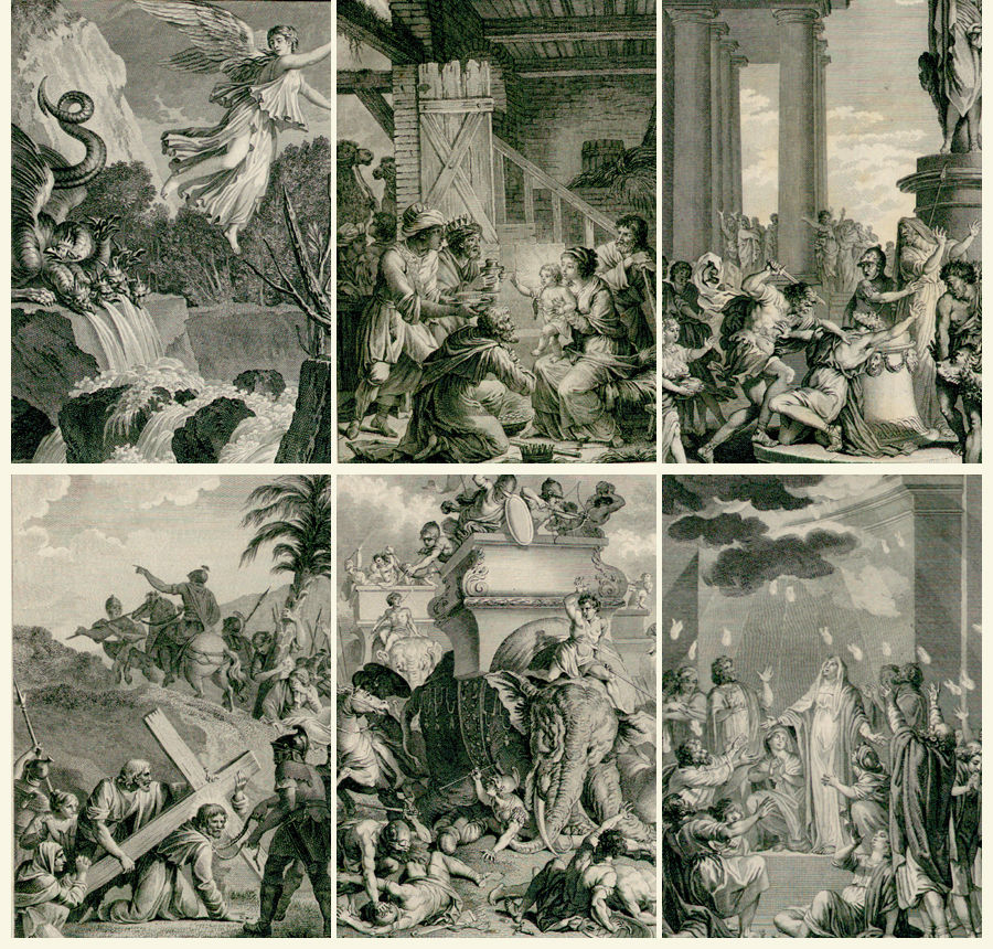Bible de Sacy - Old French Illustrated Holy Bible vol 6-12 - Port